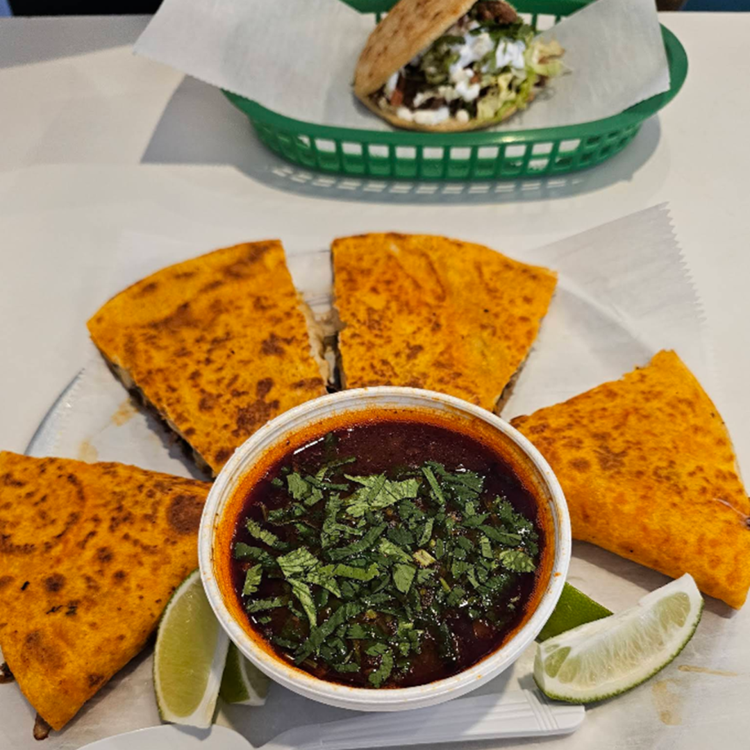 los dos amigos byron center grand rapids birria quesadilla